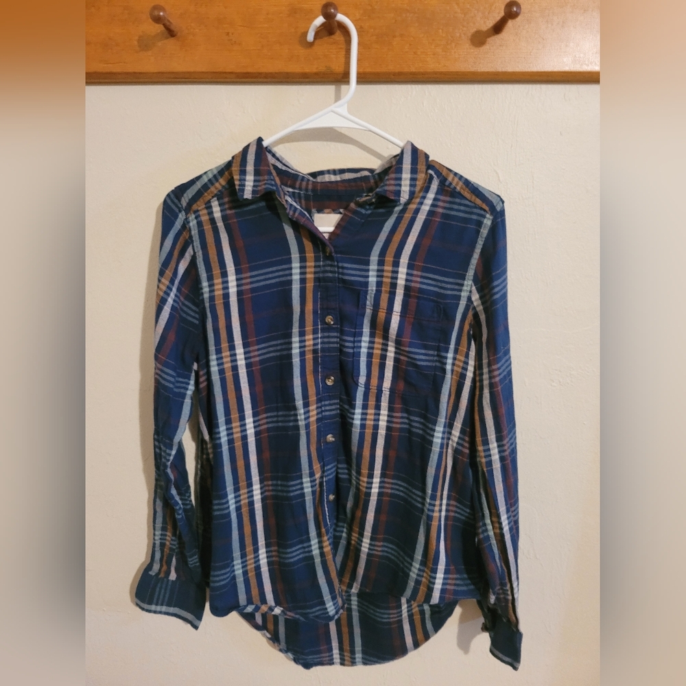 SO Plaid Button-Up Shirt